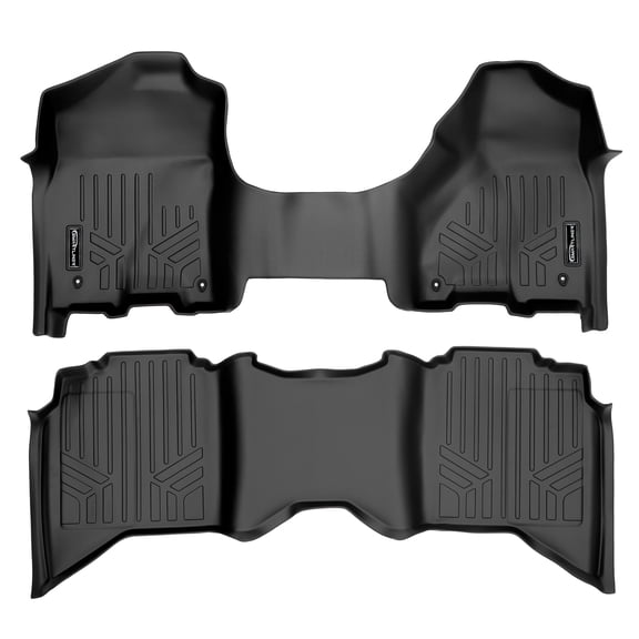 SMARTLINER 2 Rows Custom Fit Floor Liners Compatible with 2013 - 2018 Ram 1500 Crew Cab