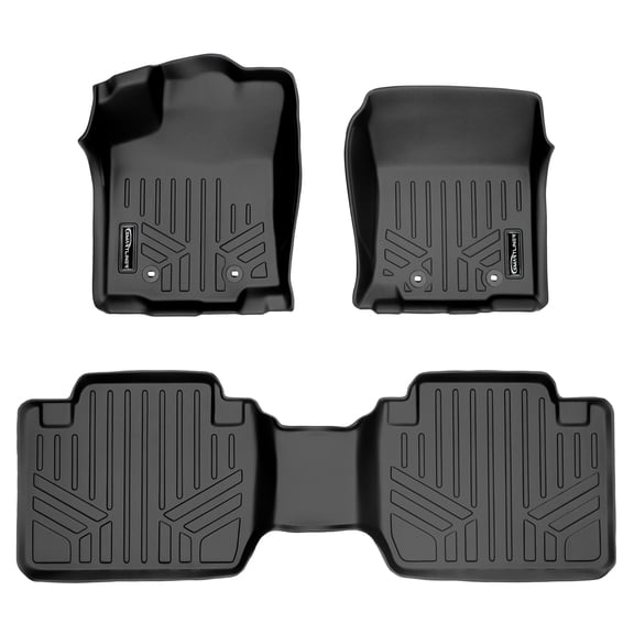 SMARTLINER 2 Rows Custom Fit Floor Liners Compatible with 2018 - 2023 Toyota Tacoma Access Cab