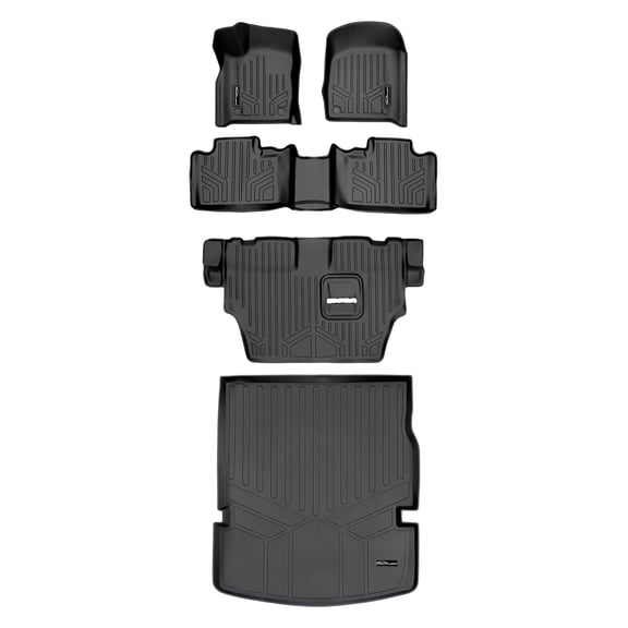 SMARTLINER 4 Rows Custom Fit Floor Liners Compatible with 2015 - 2025 Dodge Durango 7 Passenger