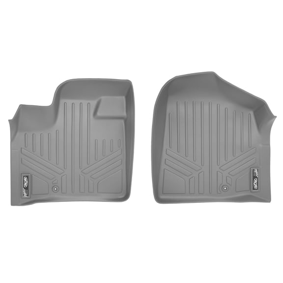 Smartliner Front 1st Row Floor Liner Mat Grey for 2008-2020 Dodge Grand Caravan