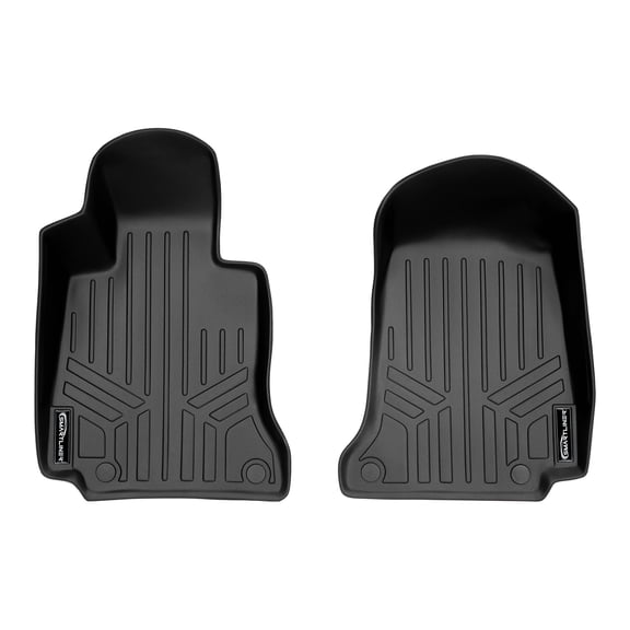 Smartliner Front 1st Row Floor Liner Mats Black for 2015-2021 Mercedes C-Class