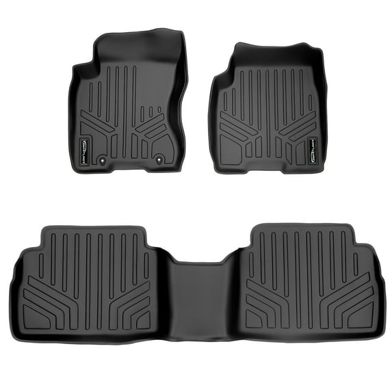 SMARTLINER 2 Rows Custom Fit Floor Liners Compatible with 2008 - 2013 Nissan Rogue (Gasoline)