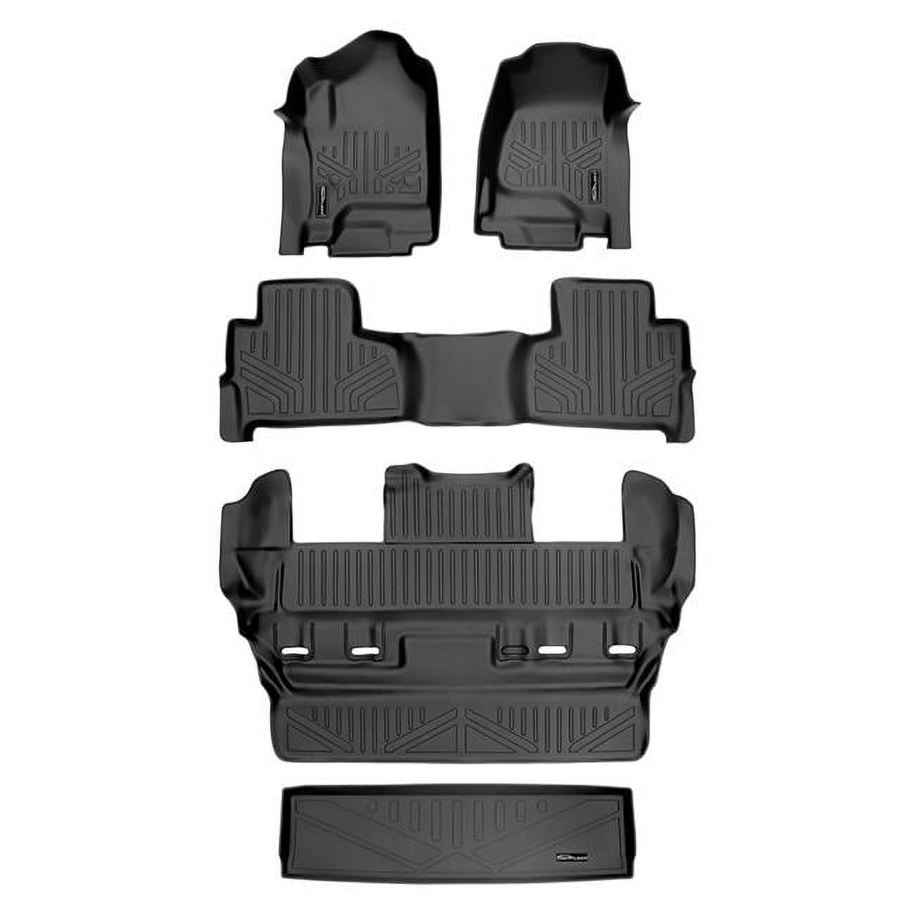 Smartliner SA0136B0153C0153E0153 Custom Fit 3 Rows Behind Floor Mats
