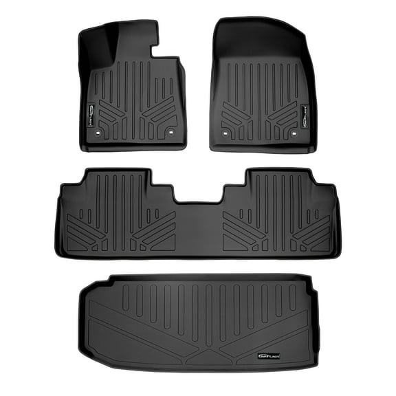 SMARTLINER 3 Rows Custom Fit Floor Liners Compatible with 2018 - 2022 Lexus RX L (Gasoline and Hybrid)