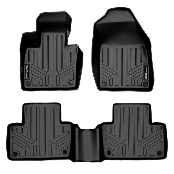 SMARTLINER 2 Rows Custom Fit Floor Liners Compatible with 2016 - 2019 Volvo XC90 (Gasoline)