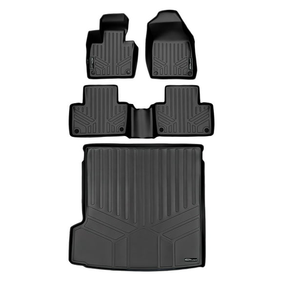 SMARTLINER 3 Rows Custom Fit Floor Liners Compatible with 2016 - 2019 Volvo XC90 (Gasoline)