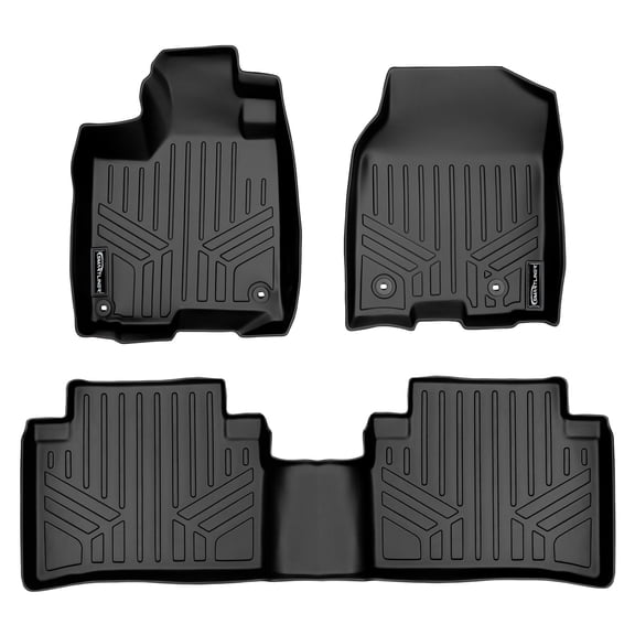 SMARTLINER 2 Rows Custom Fit Floor Liners Compatible with 2013 - 2018 Acura RDX (Gasoline | 2nd Row fits with 1st Row 4-Way Power Seat)
