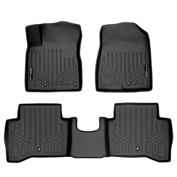 SMARTLINER 2 Rows Custom Fit Floor Liners Compatible with 2017 - 2022 Kia Niro (Hybrid)