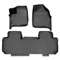 thumbnail image 1 of Smartliner SA0345-B0343 Custom Fit 2 Row Floor Mats Liner Set with Bench Seat for 2018-2022 Buick Enclave, Black, 1 of 4