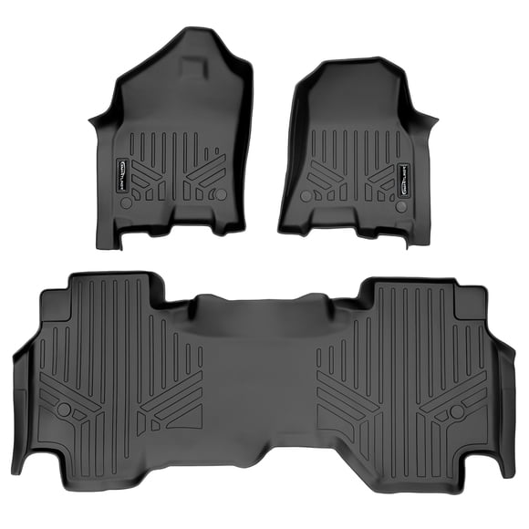 SMARTLINER 2 Rows Custom Fit Floor Liners Compatible with 2019 - 2024 Ram 1500 Quad Cab