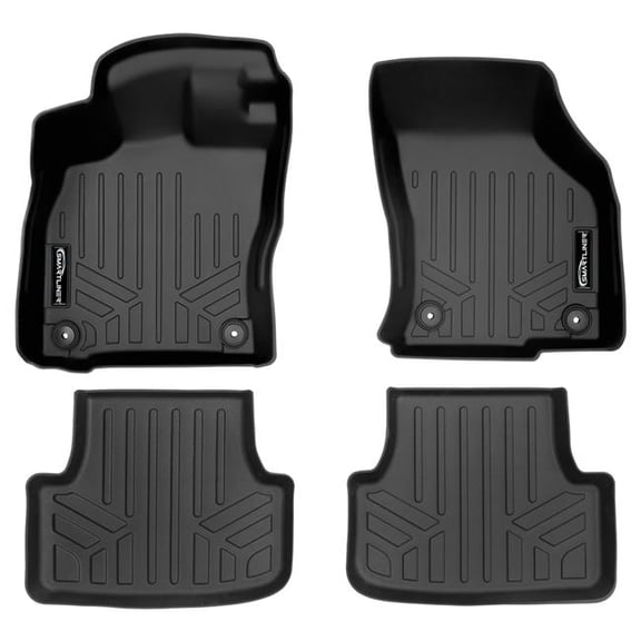 Smartliner SA0467-B0741 2 Rows Custom Fit Floor Liners for 2017-2019 Volkswagen Golf Alltrack