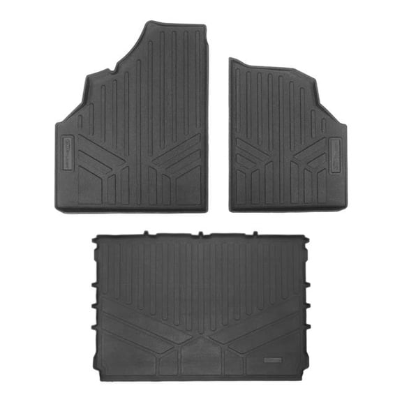 Smartliner UA0132-UK0132 2 Rows Custom Fit UTV Floor Mats for 2016-2025 Can-Am Defender 3 Seater