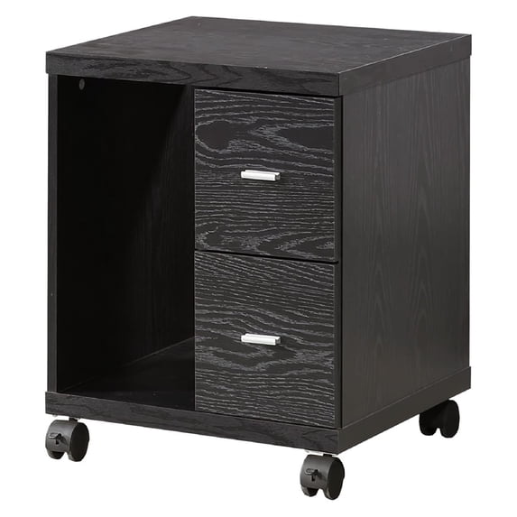 Smartly Organised CPU Stand With Two Drawers, Black - Saltoro Sherpi