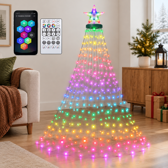 Smartmas Tree String Lights With Ring 330 Led Light