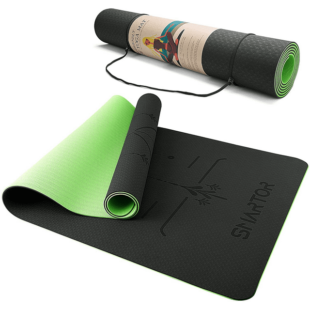 Smartor Yoga Mat, 6mm Thick Yoga Mat NonSlip Exercise Fitness Mat with