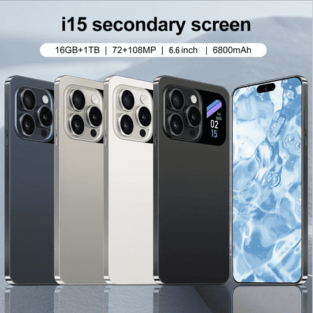 Smartphone 6.6 HD Screen Phone 5G Android13 Phone 16G 1T Dual SIM Phone 108MP 6800mAh