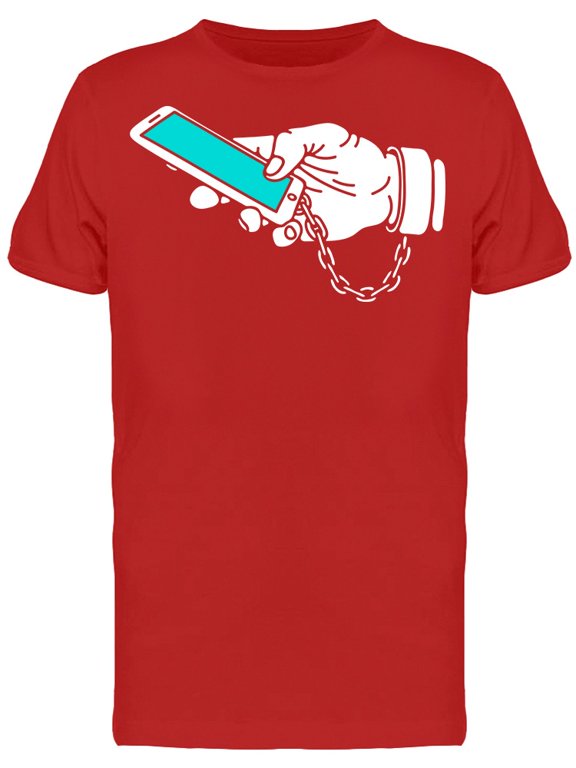 Smartphone Addiction T-Shirt Men -Image by Shutterstock, Male 3X-Large