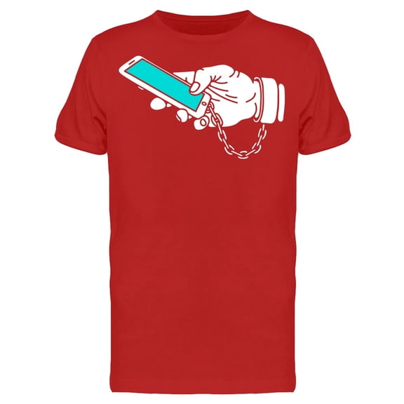 Smartphone Addiction T-Shirt Men -Image by Shutterstock, Male Large