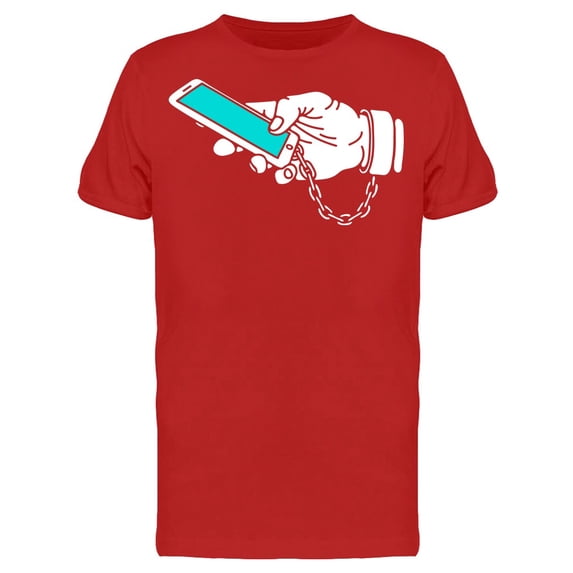 Smartphone Addiction T-Shirt Men -Image by Shutterstock, Male Small