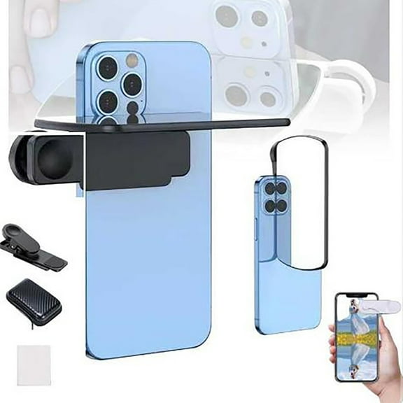 Smartphone Camera Lens Clip Kit, Adjustable Effect Lens For Stunning Photography, Travel Photog Accessory (Sky Blue)