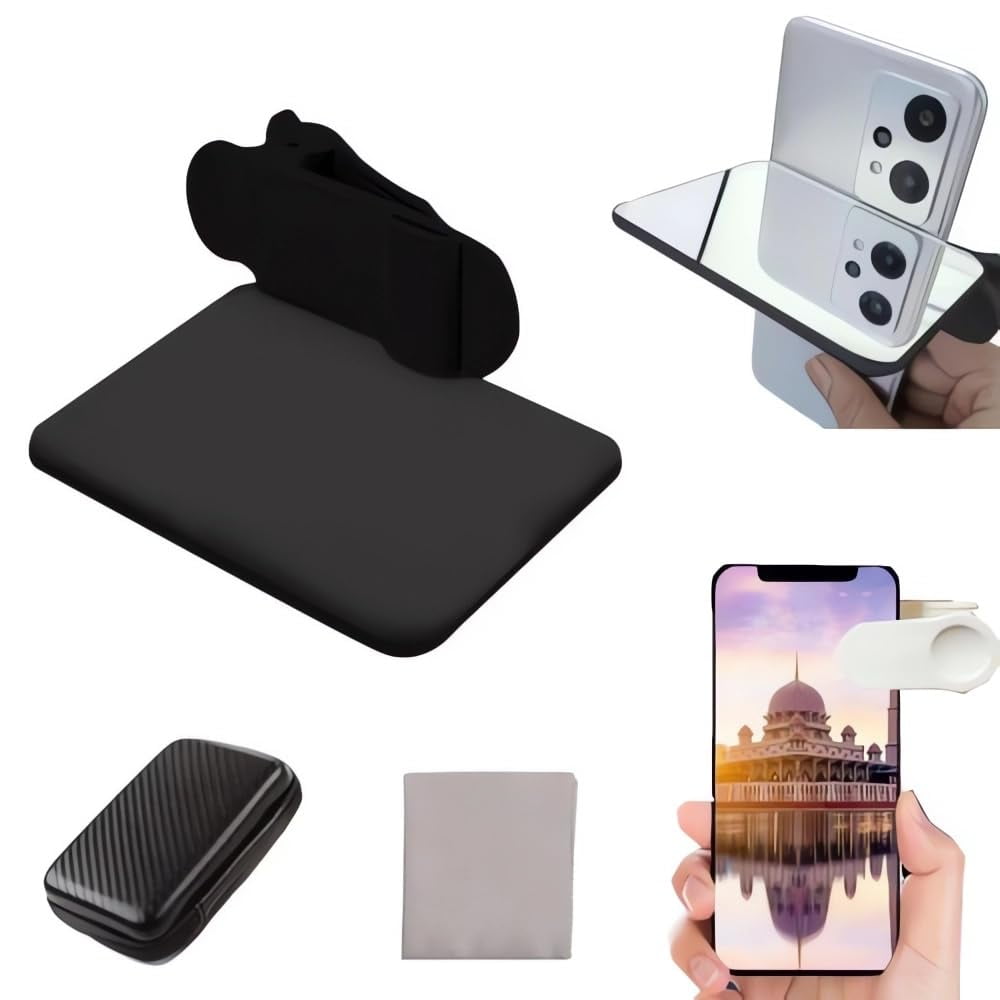 Smartphone Camera Mirror Reflection Clip Kit - Smartphone selfie mirror ...