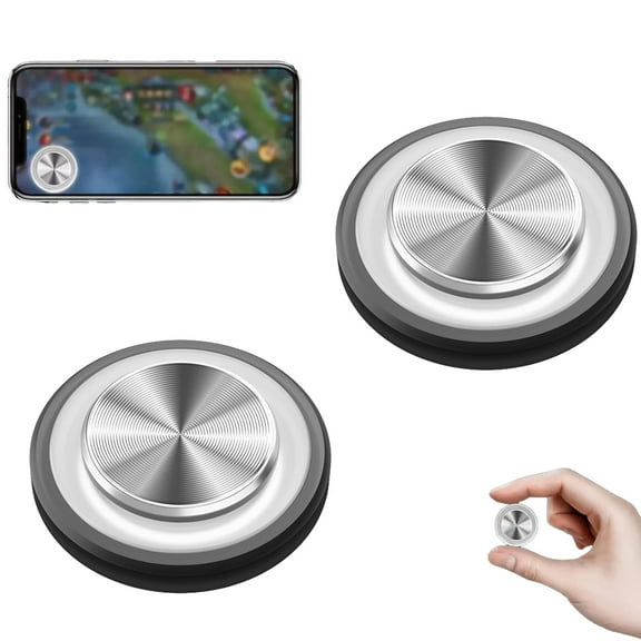 Smartphone Controller Joystick, Mobile Phone Game Joystick, Q8Plus Walking Artifact, Game Control Touch Screen Controller for Mobile Smart Phone, Round Game Joystick Joypad (Black)