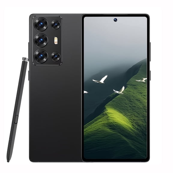 Smartphone - Full Network Version 4GB 64GB Storage - 6.8-inch Android System, supports Dual Pixel Camera Built-in stylus, sast charging, Dual SIM Dual Standby, complete accessories