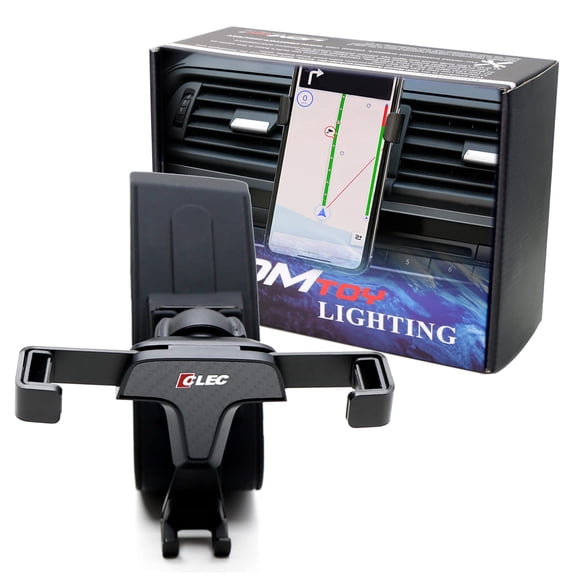 Smartphone Gravity Holder w/Exact Fit Clip-On Dash Mount For 2019-up Mazda3 Axela (Won't Occupy Air Vent Opening)