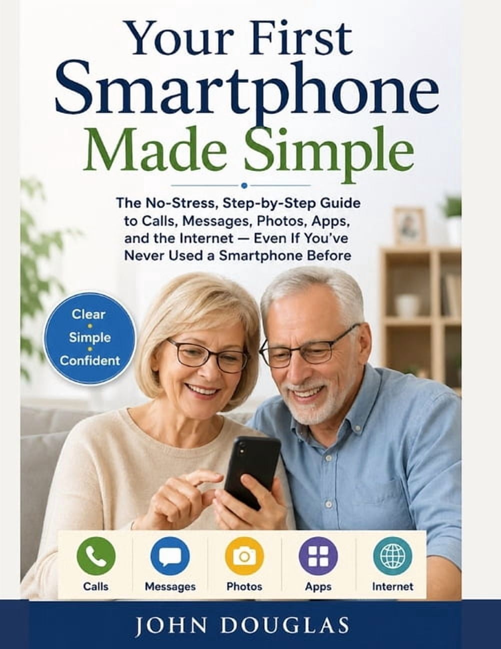 Smartphone Made Simple Series for Senior Your First Smartphone Made Simple: The No-Stress, Step-by-Step Guide to Calls, Messages, Photos, Apps, and the Internet , (Paperback)