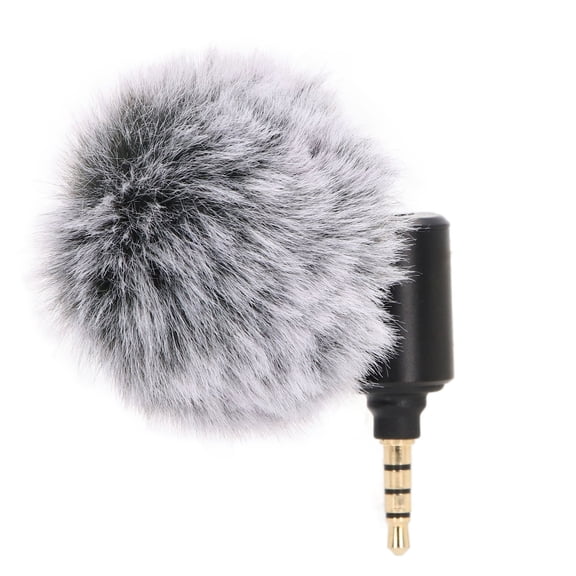 Smartphone Microphone Plastic Metal 90 Degree Adjustable Noise Reduction Video Camera Accessories 3.5mm Jack 1.16 oz / 33g Lightweight Portable Audio Recording Equipment For Vlogging Media