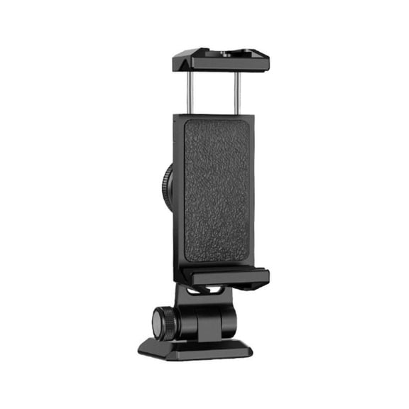 Smartphone Mount Adapter with Double Cold Shoe Slots for Microphones and Lights