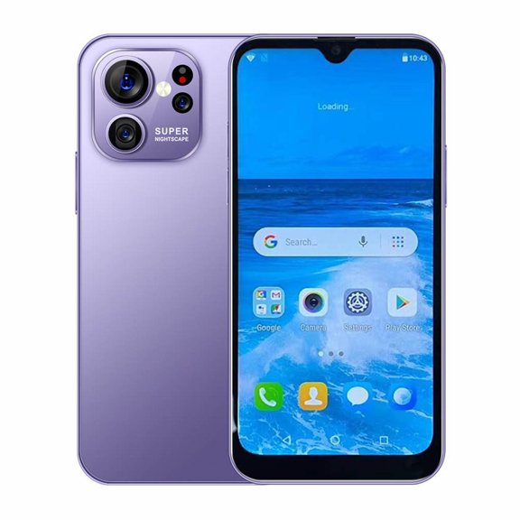 Smartphone Premium with Adjustable Clamp with High Capacity Battery Dual SIM Unlocked Android Phone Ergonomic Excellence Purple Military Shadow Edition Purple