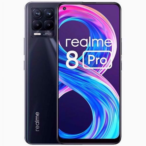 Realme 8 Pro Dual-SIM 128GB ROM + 8GB RAM (GSM Only | No CDMA) Factory Unlocked 4G/LTE Smartphone (Punk Black) - International Version