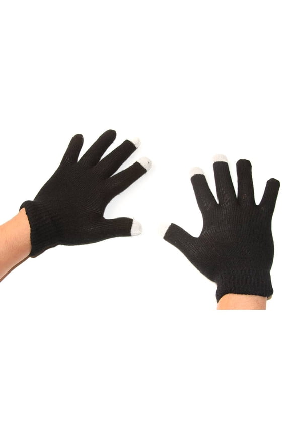 Smartphone Touch Screen Gloves - Black