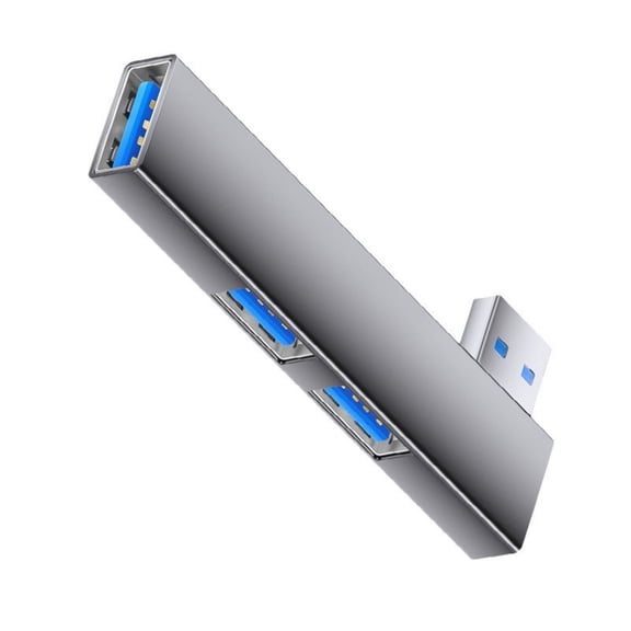 Smartphone USB Hubs USB Docking Stations With 5Gbps Super Speed USB3.0 Port Right Angles Aluminum Body