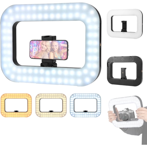 Smartphone Video Rig with RGB Light,Handheld Ring Selfie Light Kit,Phone stabilizer Video Light wiht 8000mAh Battery for LED Camera Lights,YouTube, TikTok,Smooth Video Recording