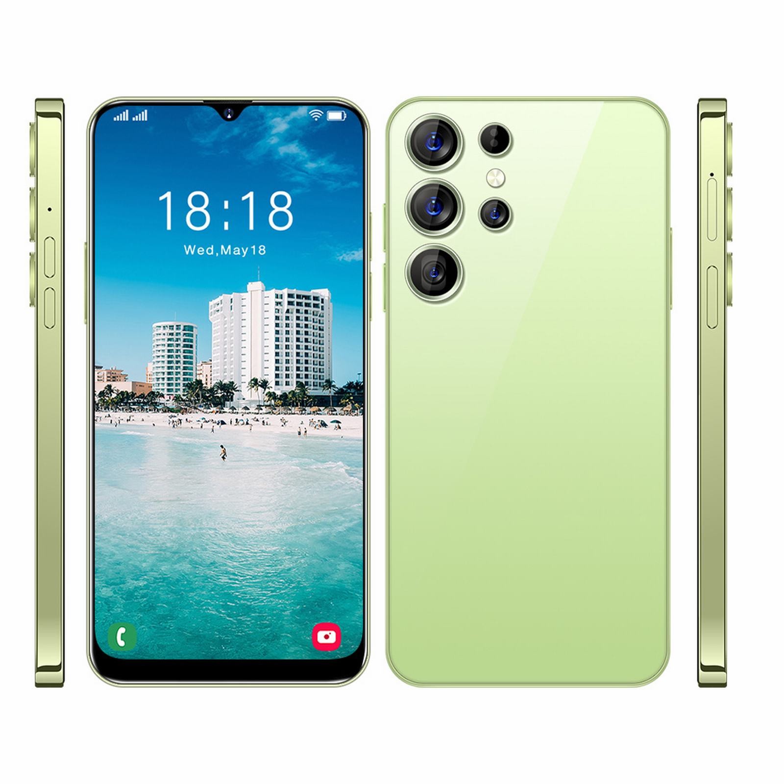 Smartphone Waterproof with Volume Control with Foldable Arm Design Budget Friendly Feature Rich Phone Deep Bass Experience Green Harmonic Flow Series Omega Pro Signature Green