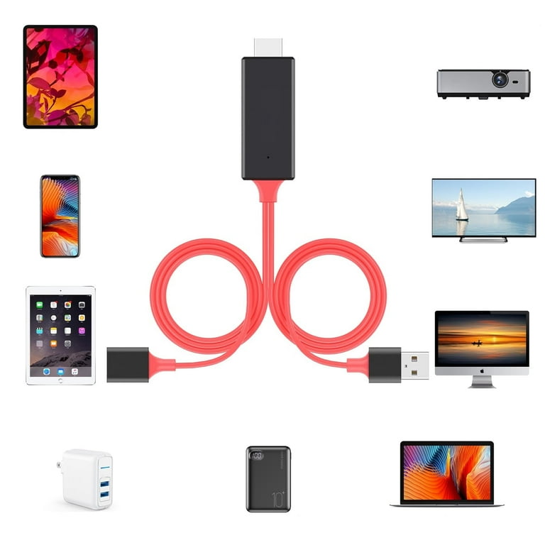Hdtv Cable Phone To Tv Hdmi Adapter Smartphone To HDTV Projector