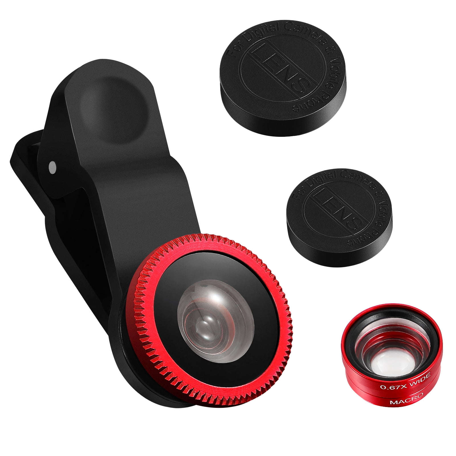 Smartphones Fish Eye Lens Mobile 3 in 1 Cellphone Zoom Camera Lenses