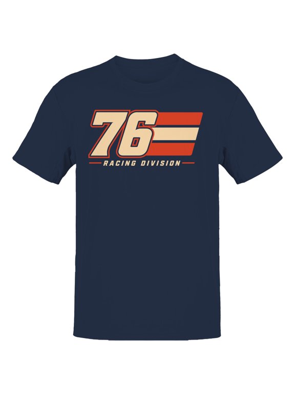 76 Racing Division Retro Motorsport T-Shirt Navy, Cotton, L