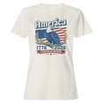 thumbnail image 1 of Smartprints America 1776 2026 Women's T-Shirt Off White, Cotton, S, 1 of 4