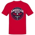 thumbnail image 1 of Smartprints American Made 1776 Eagle Emblem Men's T-shirt, Red, S, 1 of 3