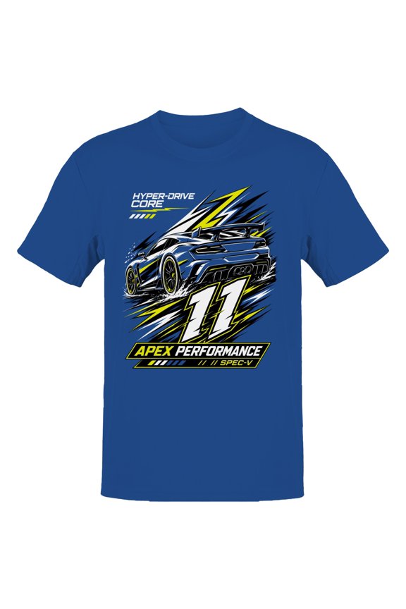 Apex Performance Hyper-Drive Core 11 Men's T-Shirt Royal Blue, Cotton, L