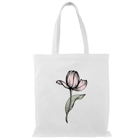 Smartprints Art Nouveau Tulip Tote Bag - Image by Shutterstock, One Size Cotton Canvas Tote Bag