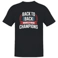 thumbnail image 1 of Smartprints Back to Back World War Champions Men's T-shirt, Black, S, 1 of 3