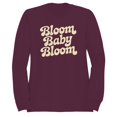 thumbnail image 1 of Smartprints Bloom Baby Bloom Women's Sweatshirt Maroon, Cotton, S, 1 of 4