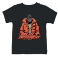 thumbnail image 1 of Smartprints Built Different Gorilla Gold Chain Youth T-Shirt Black, Cotton, XS, 1 of 4