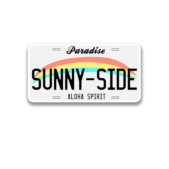 Smartprints Car Plates Hawaii Sticker -Image by Shutterstock, Vinyl Sticker