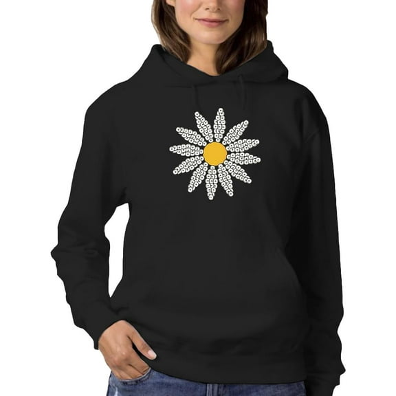 Smartprints Cute Daisy Flower Art Hoodie Women -Image by Shutterstock, Female Small