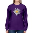 thumbnail image 1 of Smartprints Cute Daisy Flower Art Sweatshirt Women -Image by Shutterstock, Female 4X-Large, 1 of 4